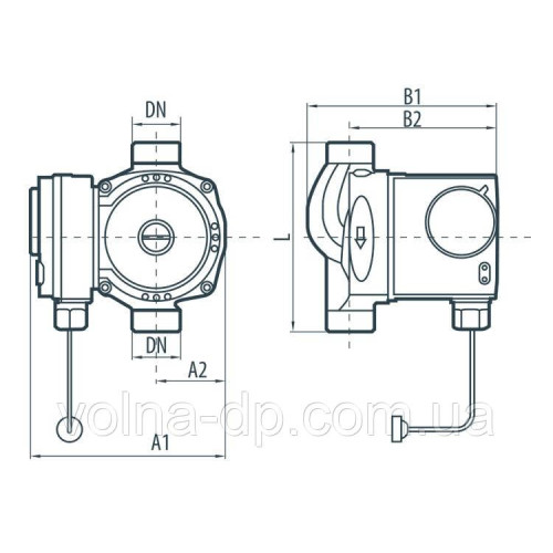 Рециркуляційний насос Насоси + Обладнання NPO BPS 20-4S-130 шнур+гайки