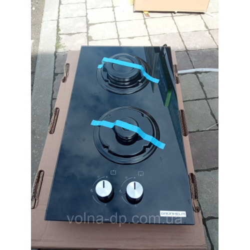 Варильна поверхня газова Grunhelm GPG 0201 BF 2 конфорки, загартоване скло, газ контроль. Варильна поверхня газова Grunhelm GPG 0201 BF 2 конфорки, загартоване скло, газ контроль.