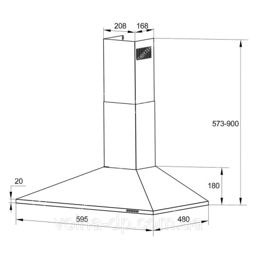 Витяжка GVK 214 W купольна біла GRUNHELM Витяжка GVK 214 W купольна біла GRUNHELM