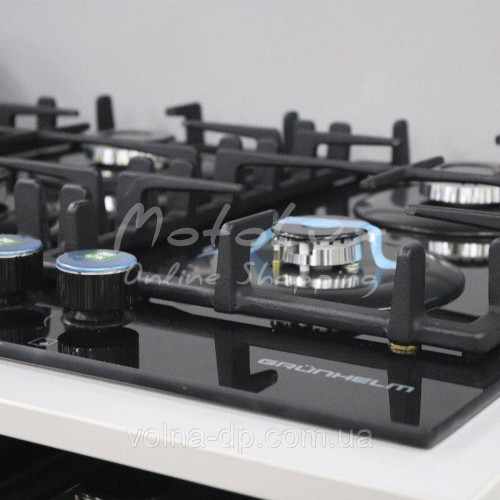 Варильна поверхня GPG 6214 BF GRUNHELM газ скло чавун