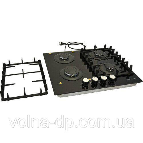 Варильна поверхня GPG 6214 BF GRUNHELM газ скло чавун