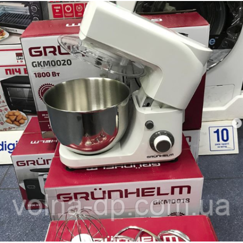 Кухонна машина Grunhelm GKM0018, 1800 Вт, 6 швидкостей