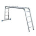Сходи алюмінієвої 4х4 шарнірна Werk LC24160Q (102875) Сходи алюмінієвої 4х4 шарнірна Werk LC24160Q (102875)