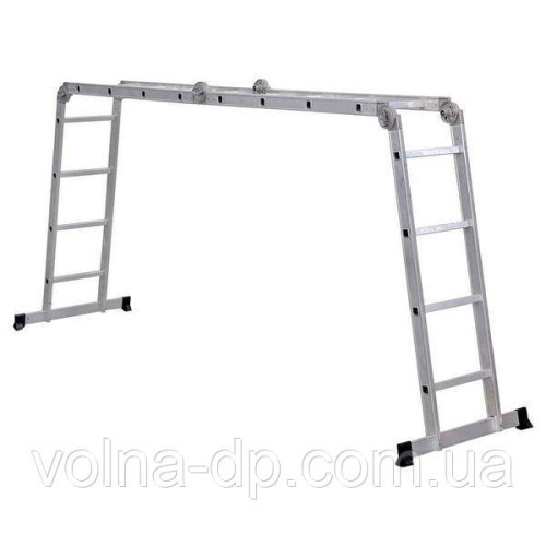 Сходи алюмінієвої 4х4 шарнірна Werk LC24160Q (102875) Сходи алюмінієвої 4х4 шарнірна Werk LC24160Q (102875)