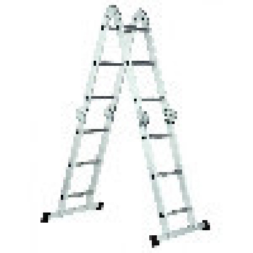 Сходи алюмінієвої 4х4 шарнірна Werk LC24160Q (102875) Сходи алюмінієвої 4х4 шарнірна Werk LC24160Q (102875)