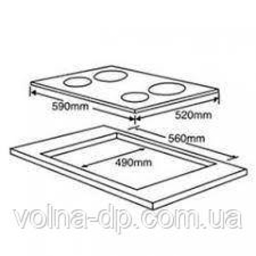 Варильна поверхня Grunhelm GPC 725 BE склокераміка Варильна поверхня Grunhelm GPC 725 BE склокераміка