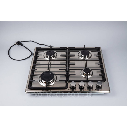 Газова варильна поверхня GRUNHELM GPG 6325 IF 4 конфорки, , нержавіюча сталь, газ-контроль Газова варильна поверхня GRUNHELM GPG 6325 IF 4 конфорки, , нержавіюча сталь, газ-контроль