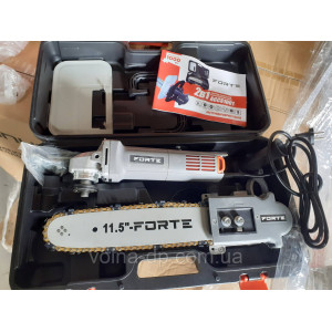 Болгарка 125 + насадка пила ланцюгова AGCS1001 2 в 1 FORTE