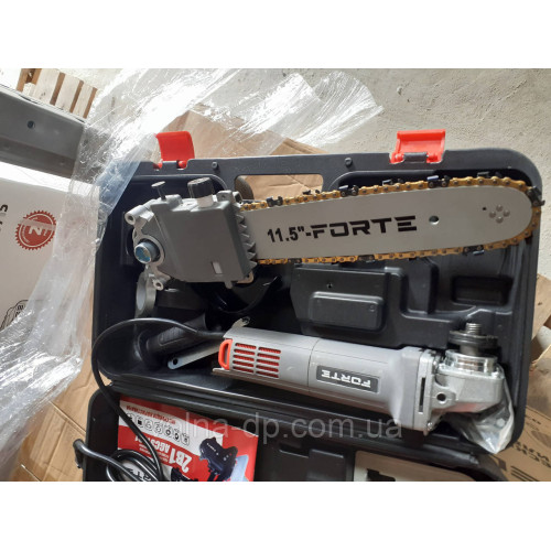 Болгарка 125 + насадка пила ланцюгова AGCS1001 2 в 1 FORTE