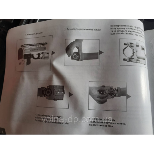 Болгарка 125 + насадка пила ланцюгова AGCS1001 2 в 1 FORTE