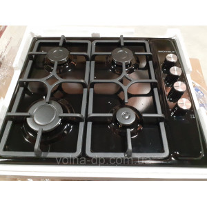 Варильна газова поверхня GRUNHELM GPG161B газ емаль метал (чорна)