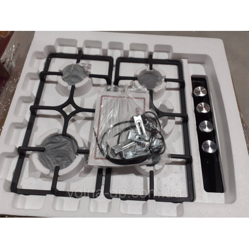 Варильна газова поверхня GRUNHELM GPG161B газ емаль метал (чорна)