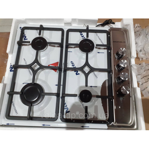 Газова варкова поверхня GRUNHELM GPG261X (нержаюча сталь)