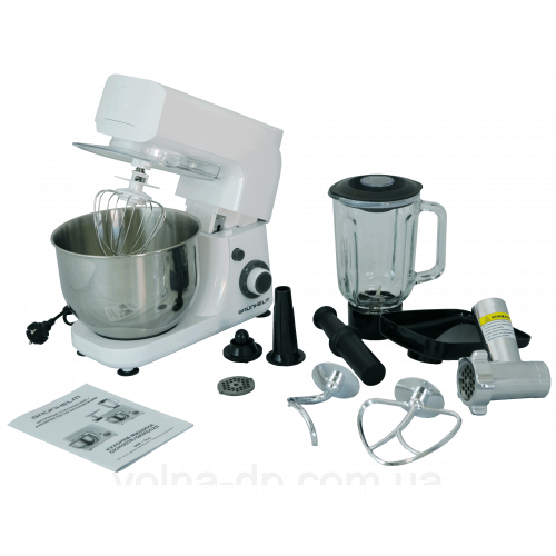 Кухонна машина(комбайн) Grunhelm GKM0020, 1800 Вт, 6 швидкостей Кухонна машина(комбайн) Grunhelm GKM0020, 1800 Вт, 6 швидкостей