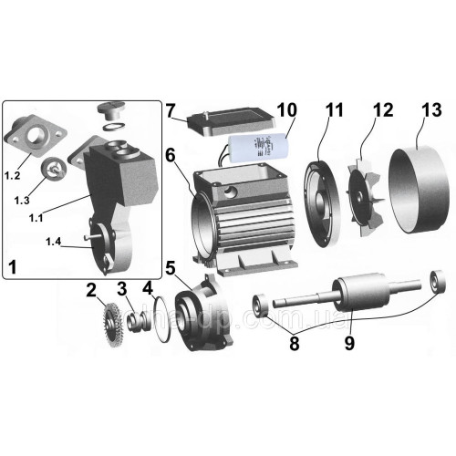 Насос вихровий Optima TPS60 N 0,37 кВт з ежектором Насос вихровий Optima TPS60 N 0,37 кВт з ежектором