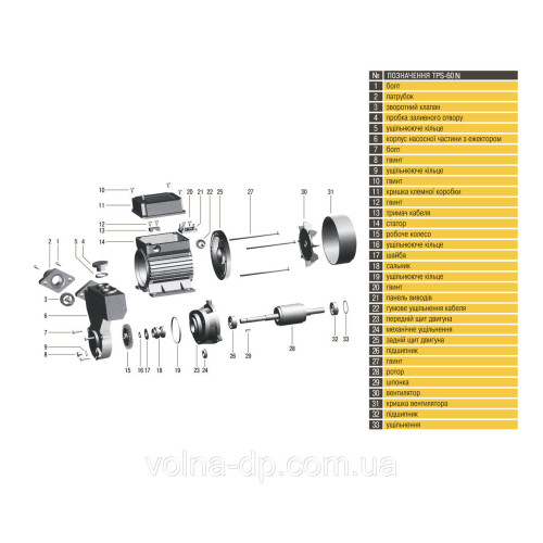 Насос вихровий Optima TPS60 N 0,37 кВт з ежектором Насос вихровий Optima TPS60 N 0,37 кВт з ежектором