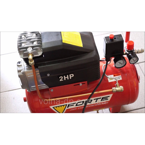 Компресор FORTE FL-24 (1.5 кВт, 200 л/мін, 24 літри) Компресор FORTE FL-24 (1.5 кВт, 200 л/мін, 24 літри)