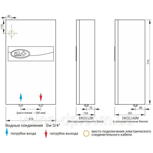 Електричний котел Kospel EKCO.L2M-06