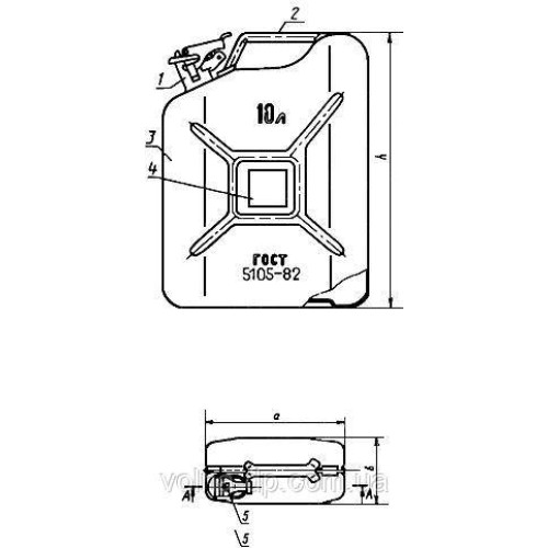 Каністра металева 10 літрів (ТМ Сталь) Каністра металева 10 літрів (ТМ Сталь)