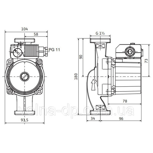 НАСОС WILO STAR-RS 25/40 180 ММ ЦІРКУЛЯЦІННИЙ (СЕРИЙ)