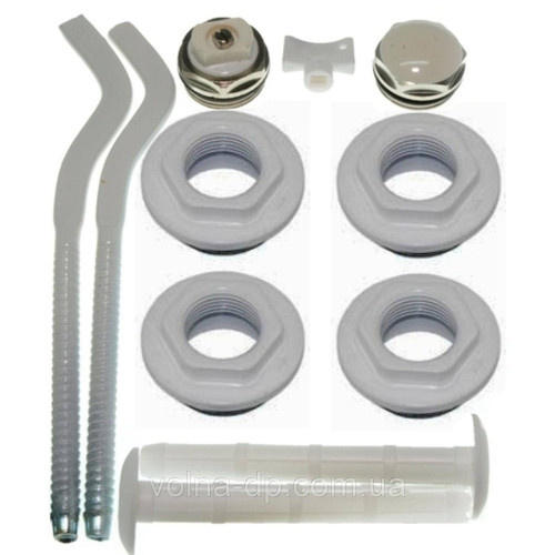 Комплект футорок секційного радіатора CRISTAL NR-2013 1/2" з 2-кронштейнами (HT 405) Комплект футорок секційного радіатора CRISTAL NR-2013 1/2" з 2-кронштейнами (HT 405)