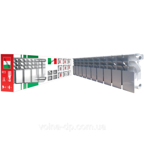 Радіатор біметалевий секційний GALLARDO BISMALL 200/96 (кратно 10)
