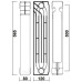 Радіатор біметалевий секційний QUEEN THERM 500/120 (кратно 10)