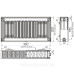 Радіатор сталевий панельний OPTIMUM 22 бок 500x900 Радіатор сталевий панельний OPTIMUM 22 бок 500x900