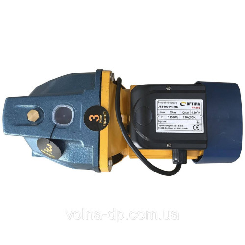Насос відцентровий Optima JET100 PRIME 1,1кВт Насос відцентровий Optima JET100 PRIME 1,1кВт