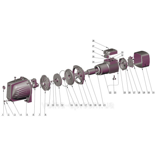 Насос відцентровий Optima JET100 PRIME 1,1кВт Насос відцентровий Optima JET100 PRIME 1,1кВт