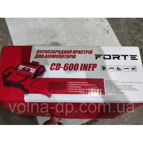 Пускозарядний пристрій Forte CD-600 INFP Пускозарядний пристрій Forte CD-600 INFP