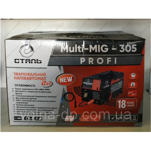 Зварювальний напівавтомат Сталь MULTI-MIG-305 PROFI Зварювальний напівавтомат Сталь MULTI-MIG-305 PROFI