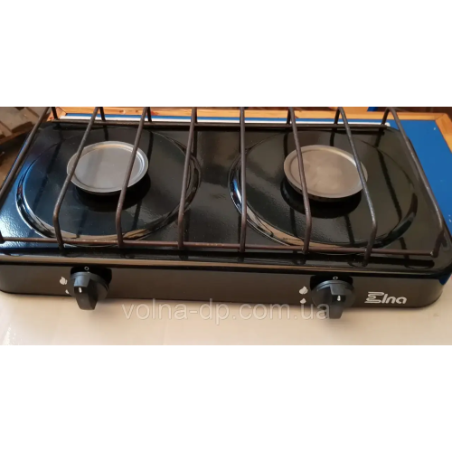 Газова плита Елна ПГ2 без кришки 2 конфорки Газова плита Елна ПГ2 без кришки 2 конфорки