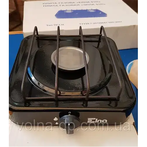 Газова плита Елна одноконфоркова, без кришки, Україна. ПГ1-Н.