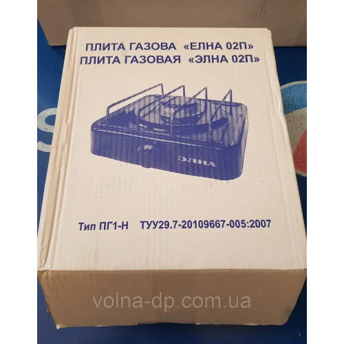 Газова плита Елна одноконфоркова, без кришки, Україна. ПГ1-Н.