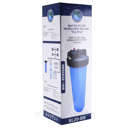 Фільтр-колба + ПП картридж Bіо+ systems SL10-BB Big Blue 10″, 1″ Фільтр-колба + ПП картридж Bіо+ systems SL10-BB Big Blue 10″, 1″