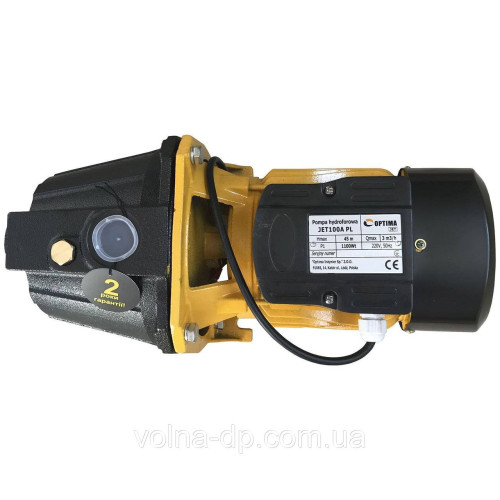 Насос відцентровий Optima JET100A-PL 1,1кВт чавун короткий безкоштовна доставка Насос відцентровий Optima JET100A-PL 1,1кВт чавун короткий безкоштовна доставка