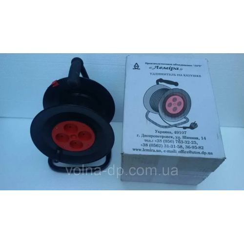 Подовжувач на котушці Леміра У16-01, (ПВС, 2х2,5, без Т/З, 30 м) переноска Подовжувач на котушці Леміра У16-01, (ПВС, 2х2,5, без Т/З, 30 м) переноска