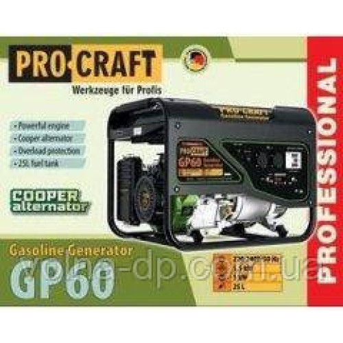 Генератор бензиновий Procraft GP60